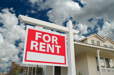 image of for rent sign in front of Illinois house